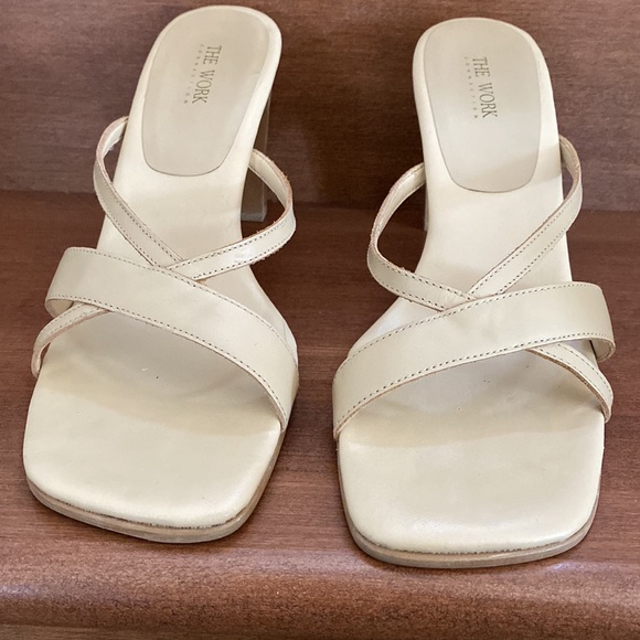 Beige strappy sandal - 3.5 inch - Picture 9 of 9